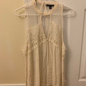 American Eagle Lace Keyhole Tank